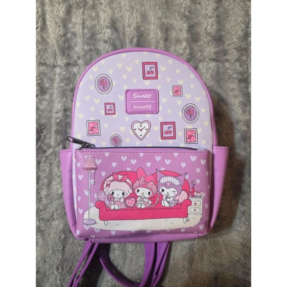 Loungefly Sanrio hello kitty mini backpack bookbag purse bag tote!